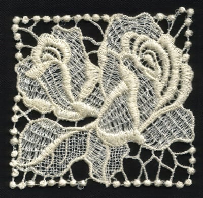 Embroidery Design: Lace 2nd Ed. vol1 #9<br>4.06" x 3.71"