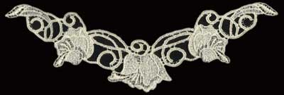 Embroidery Design: Lace 2nd Ed. vol1 #10<br>9.20" x 3.66"