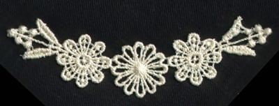 Embroidery Design: Lace 2nd Ed. vol3 #9<br>4.08" x 1.66" | Embroidery Legacy Embroidery Design: Lace 2nd Ed. vol3 #9<br>4.08" x 1.66"