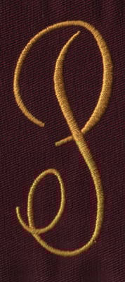 Embroidery Design: FM Center P<br>1.33" x 3.01"