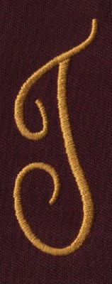 Embroidery Design: FM Left T<br>0.95" x 2.62"