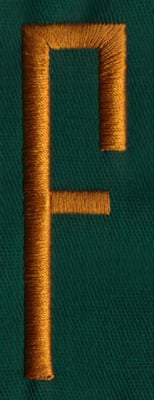 Embroidery Design: OM Center F<br>0.82" x 2.76" | Embroidery Legacy Embroidery Design: OM Center F<br>0.82" x 2.76"