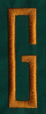 Embroidery Design: OM Center G<br>0.82" x 2.76" | Embroidery Legacy Embroidery Design: OM Center G<br>0.82" x 2.76"