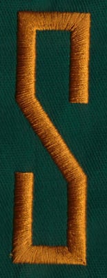 Embroidery Design: OM Center S<br>0.82" x 2.76"