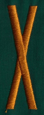 Embroidery Design: OM Center X<br>0.85" x 2.75"