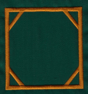 Embroidery Design: OM Accent 6<br>3.43" x 3.61"