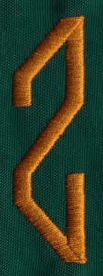 Embroidery Design: OM Left Z<br>0.83" x 2.69" | Embroidery Legacy Embroidery Design: OM Left Z<br>0.83" x 2.69"