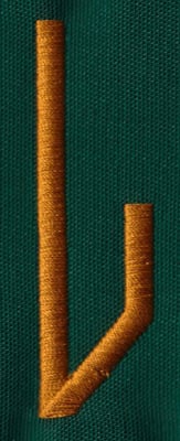 Embroidery Design: OM Right L<br>0.83" x 2.69"