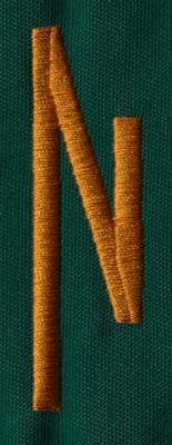 Embroidery Design: OM Right N<br>0.82" x 2.69"