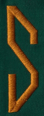 Embroidery Design: OM Right S<br>0.83" x 2.69" | Embroidery Legacy Embroidery Design: OM Right S<br>0.83" x 2.69"