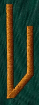 Embroidery Design: OM Right U<br>0.83" x 2.69"