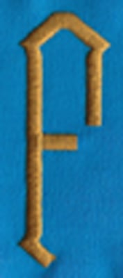 Embroidery Design: PM Center F<br>0.99" x 2.65" | Embroidery Legacy Embroidery Design: PM Center F<br>0.99" x 2.65"