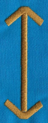 Embroidery Design: PM Center I<br>0.98" x 2.74" | Embroidery Legacy Embroidery Design: PM Center I<br>0.98" x 2.74"