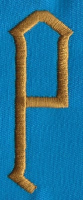 Embroidery Design: PM Center P<br>0.98" x 2.65" | Embroidery Legacy Embroidery Design: PM Center P<br>0.98" x 2.65"