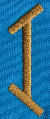 Embroidery Design: PM Left I<br>0.65" x 2.00" | Embroidery Legacy Embroidery Design: PM Left I<br>0.65" x 2.00"