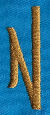 Embroidery Design: PM Left N<br>0.65" x 1.87"