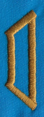 Embroidery Design: PM Left O<br>0.65" x 2.01"