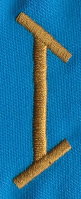 Embroidery Design: PM Right I<br>0.67" x 1.99"