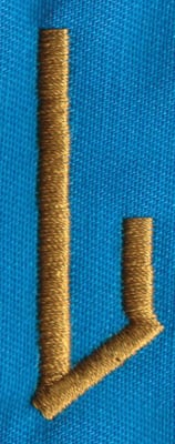 Embroidery Design: PM Right L<br>0.67" x 1.91" | Embroidery Legacy Embroidery Design: PM Right L<br>0.67" x 1.91"