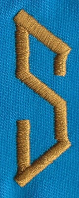Embroidery Design: PM Right S<br>0.67" x 1.99" | Embroidery Legacy Embroidery Design: PM Right S<br>0.67" x 1.99"