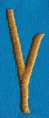 Embroidery Design: PM Right Y<br>0.65" x 1.62"