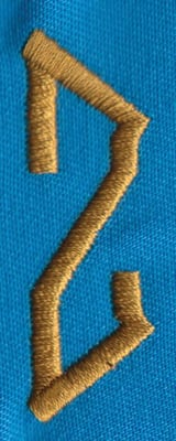 Embroidery Design: PM Right Z<br>0.67" x 2.00"