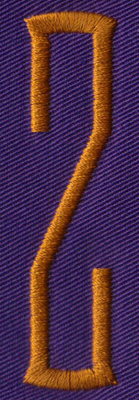 Embroidery Design: SM Center Z<br>0.71" x 2.76"