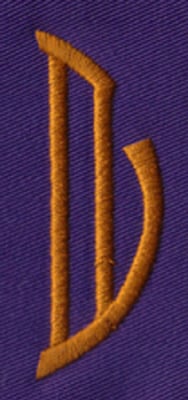 Embroidery Design: SM Right D<br>0.94" x 2.62" | Embroidery Legacy Embroidery Design: SM Right D<br>0.94" x 2.62"