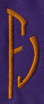 Embroidery Design: SM Right F<br>0.95" x 2.69"