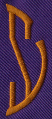 Embroidery Design: SM Right S<br>0.96" x 2.61"
