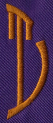 Embroidery Design: SM Right T<br>0.94" x 2.64" | Embroidery Legacy Embroidery Design: SM Right T<br>0.94" x 2.64"