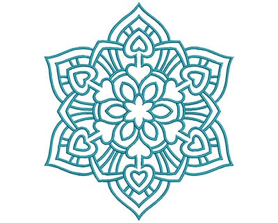 Embroidery Design: Mandalas Vol 1 Design 1<br> 6.66w X 7.68h