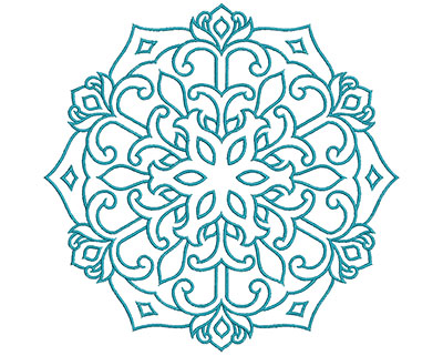 Embroidery Design: Mandalas Vol 1 Design 4<br> 7.69w X 7.54h
