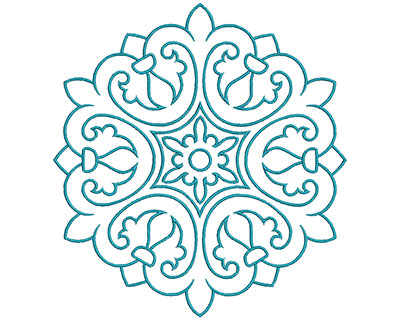 Embroidery Design: Mandalas Vol 3 Design 12<br> 7.71w X 7.18h | Embroidery Legacy Embroidery Design: Mandalas Vol 3 Design 12<br> 7.71w X 7.18h