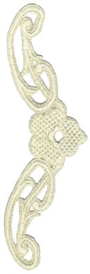 Embroidery Design: Vintage Lace - 11<br>3.39" x 8.25"