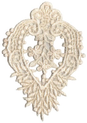 Embroidery Design: Vintage Lace - 20<br>3.14" x 4.24"