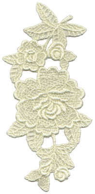 Embroidery Design: Vintage Lace - 22<br>3.46" x 7.29"