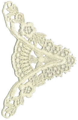Embroidery Design: Vintage Lace - 38<br>3.48" x 5.73"