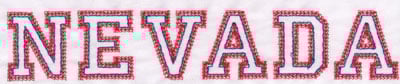 Embroidery Design: Nevada Name<br>1.46" x 7.98"