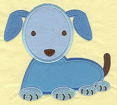 Embroidery Design: Puppy appliques<br> 5.20w X 4.79h