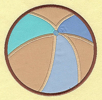 Embroidery Design: Beach Ball appliques<br> 4.80w X 4.80h | Embroidery Legacy Embroidery Design: Beach Ball appliques<br> 4.80w X 4.80h