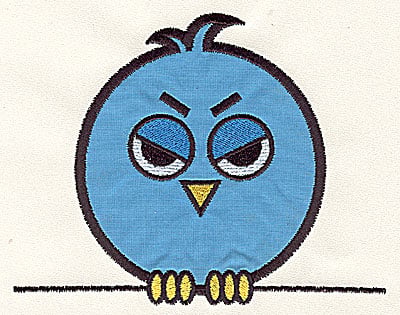 Embroidery Design: Bird on a Wire 3 applique large<br> 7.41w X 5.88h