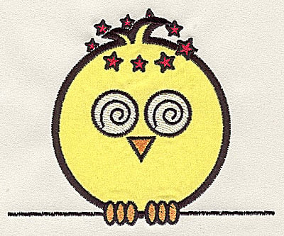 Embroidery Design: Bird on a Wire 4 applique large<br> 7.32w X 6.01h | Embroidery Legacy Embroidery Design: Bird on a Wire 4 applique large<br> 7.32w X 6.01h