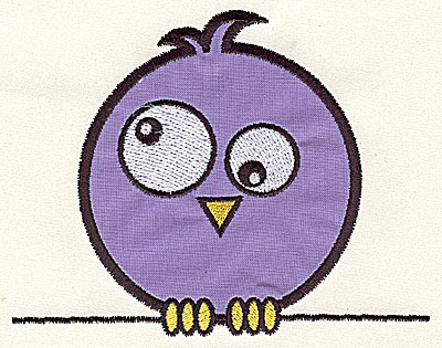 Embroidery Design: Bird on a Wire 5 applique large<br> 7.41w X 5.88h