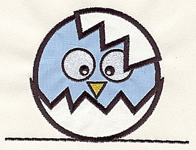 Embroidery Design: Bird on a Wire 8 double applique large<br> 7.12w X 5.37h | Embroidery Legacy Embroidery Design: Bird on a Wire 8 double applique large<br> 7.12w X 5.37h