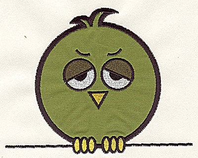 Embroidery Design: Bird on a Wire 9 applique large<br> 7.41w X 5.88h