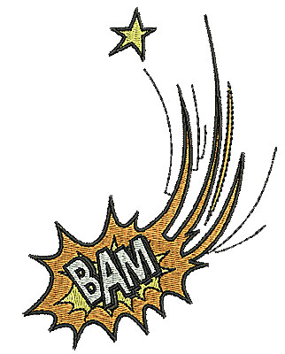 Embroidery Design: Bam<br> 3.50w X 4.69h