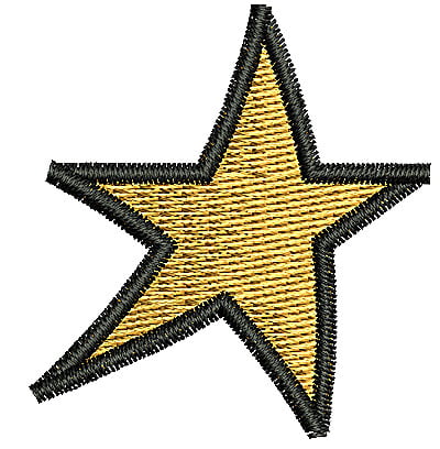 Embroidery Design: Star<br> 1.50w X 1.63h