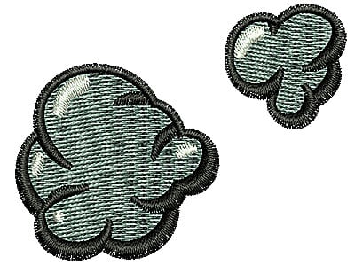 Embroidery Design: Smoke<br> 2.31w X 1.81h