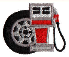 Embroidery Design: Gas Pump<br>1.39" x 1.11"